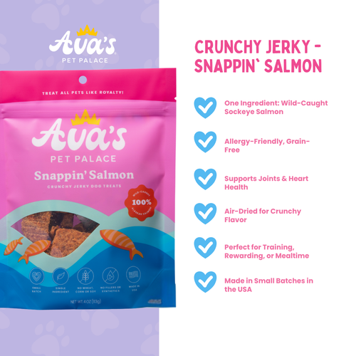 Crunchy Jerky Dog Treats - Snappin' Salmon - image 2