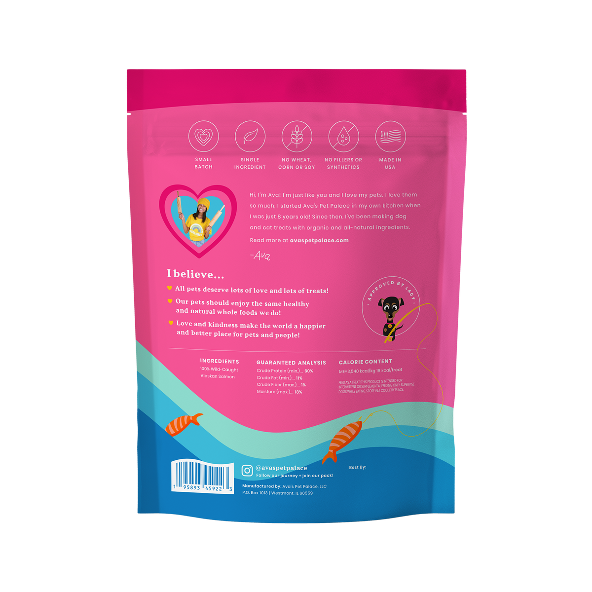 Crunchy Jerky Dog Treats - Snappin' Salmon - image 4