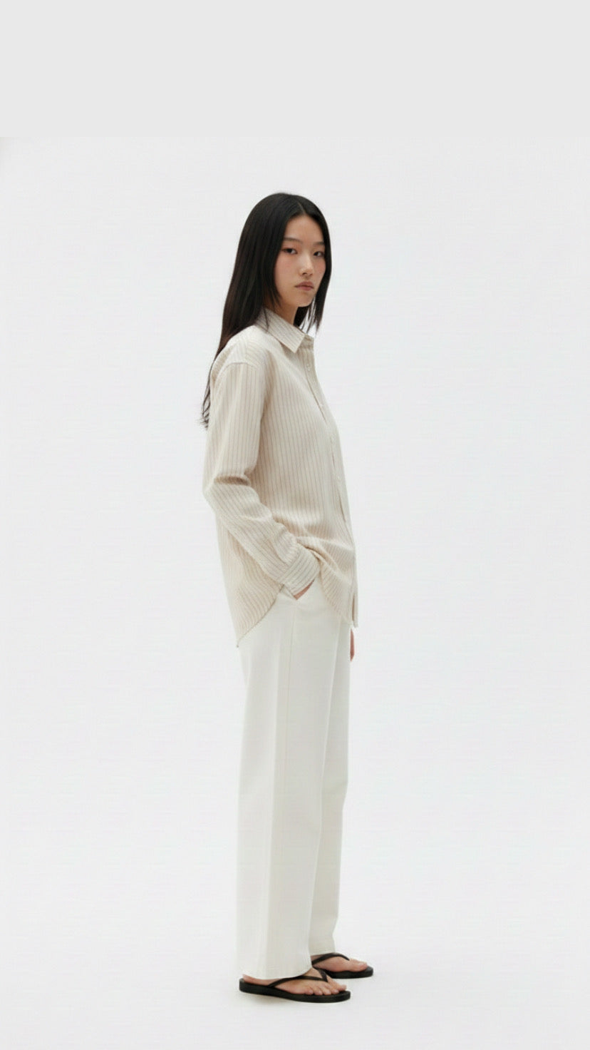 MMNB Maddox cream shirt for women